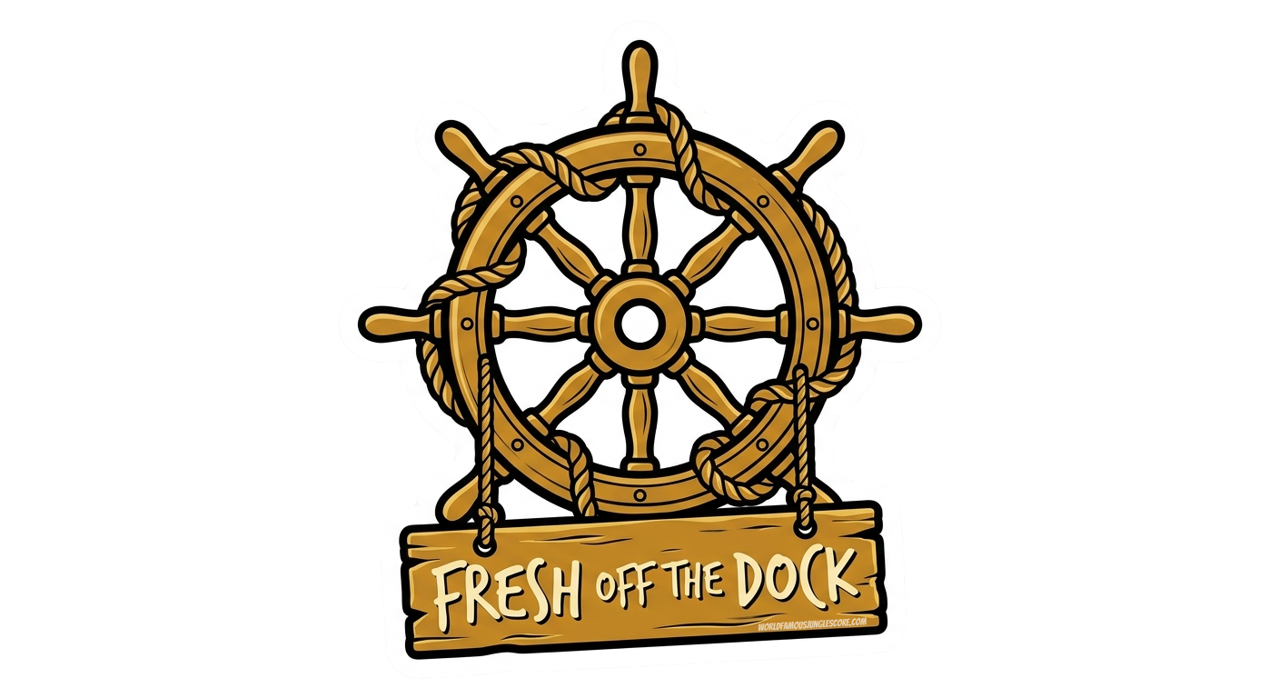 Fresh off the Dock sticker