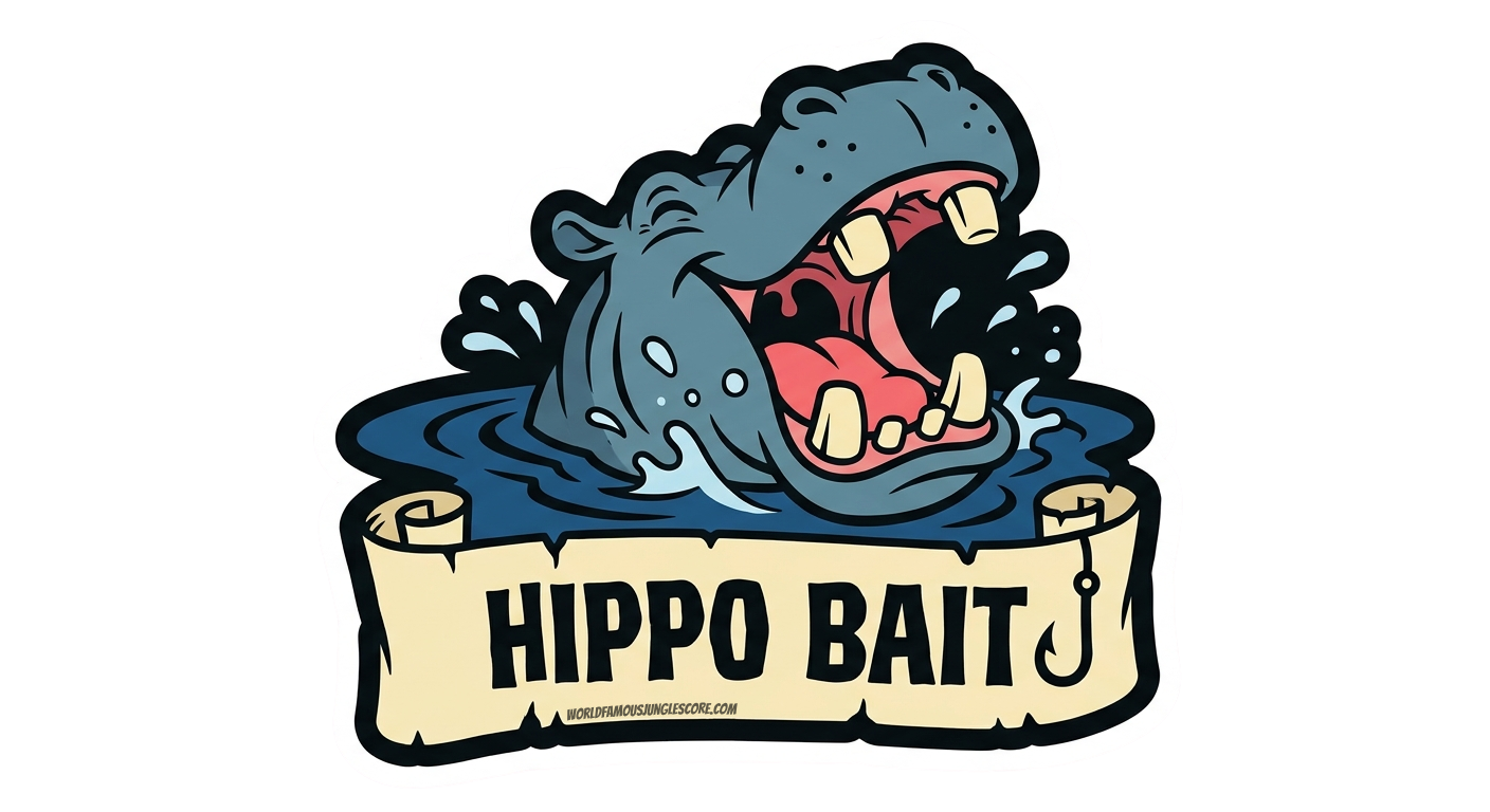 Hippo Bait sticker